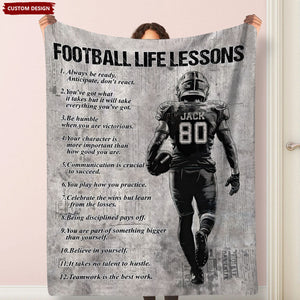 Personalized American Football Blanket, Gift For American Football Lovers,Players