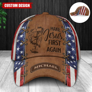 Make Jesus First Again - America Personalized Classic Cap