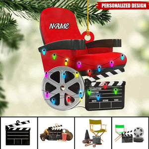 Personalized Film Clapboard Ornament-Gifts For Director,actor,Movie Lovers-2024 New Release