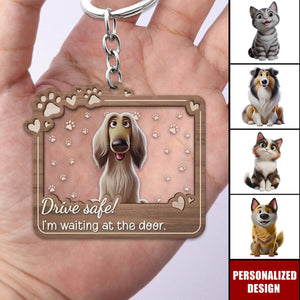 Furry Friends Make Life Better-Personalized Keychain