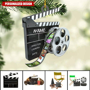 Personalized Film Clapboard Ornament-Gifts For Director,actor,Movie Lovers-2024 New Release