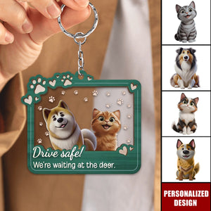 Furry Friends Make Life Better-Personalized Keychain