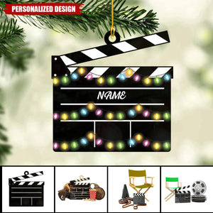 Personalized Film Clapboard Ornament-Gifts For Director,actor,Movie Lovers-2024 New Release