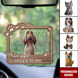 Furry Friends Make Life Better-Personalized Car Ornament