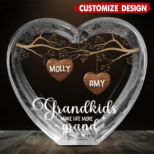 Personalized Family 3D Crystal Heart Shaped-Gift For Mother's Day