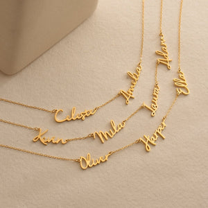 Personalized Multi-Name Family Necklace, Gift For Her