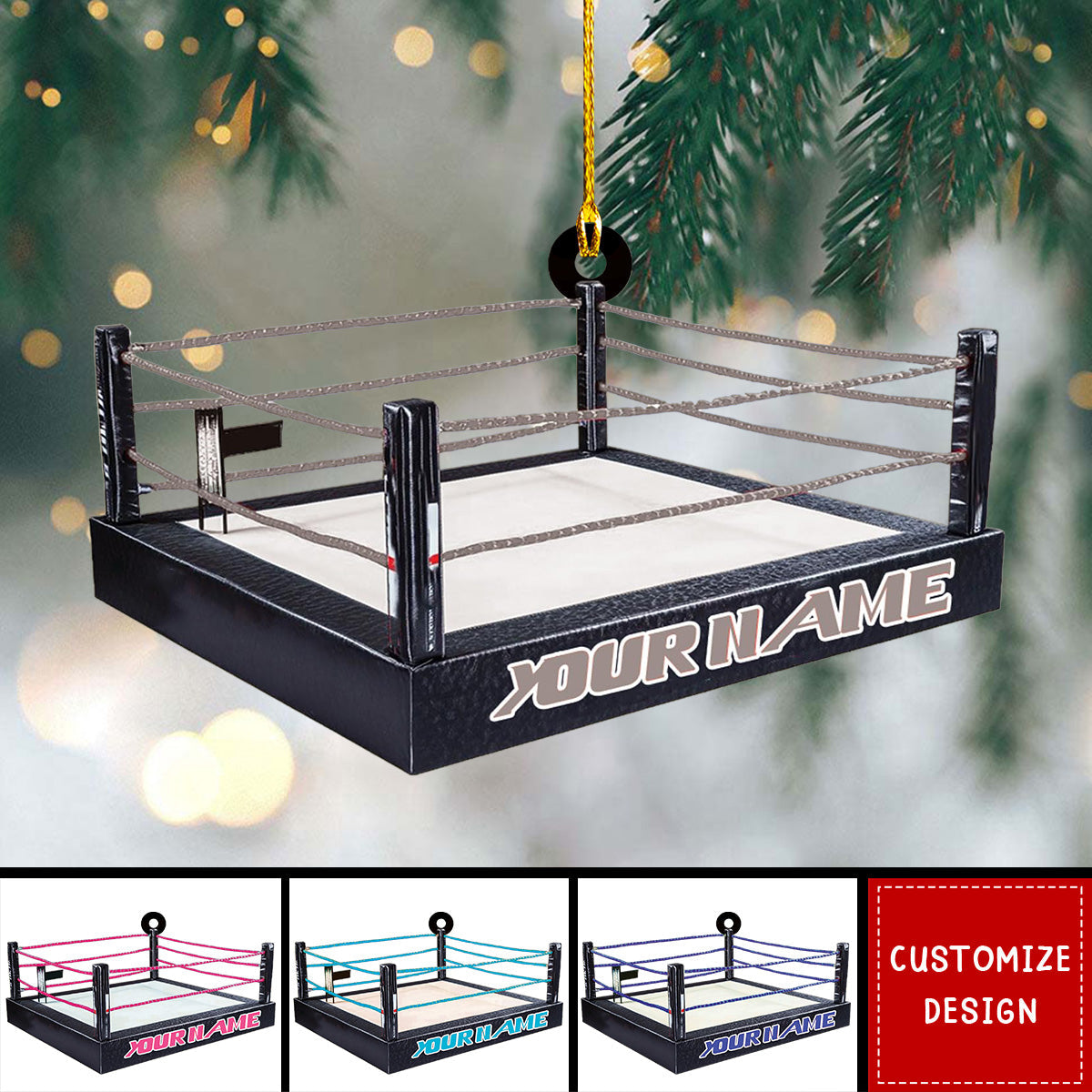 Personalized Wrestling Christmas Ornament Gift For Wrestler - 2024 New Release