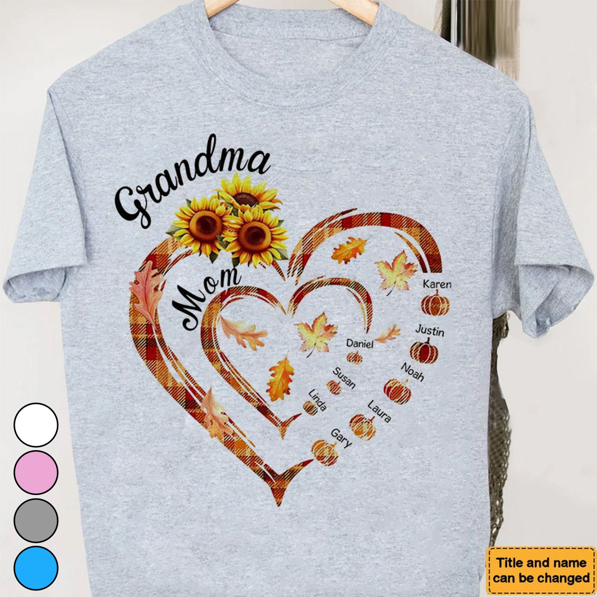 Gift For Grandma First Mom Now Mama-Personalized T-Shirt