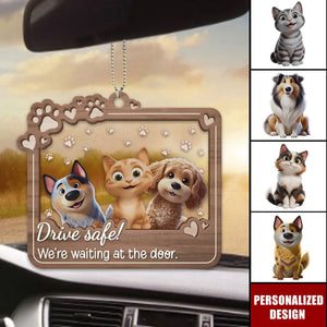 Furry Friends Make Life Better-Personalized Car Ornament