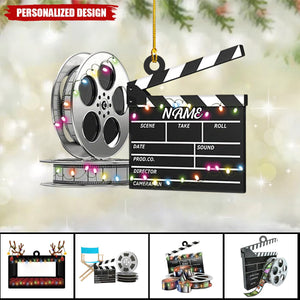 Personalized Film Clapboard Ornament-Gifts For Director,actor,Movie Lovers-2024 New Release