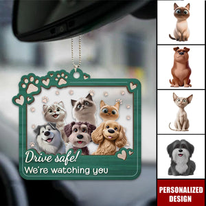 Furry Friends Make Life Better-Personalized Car Ornament