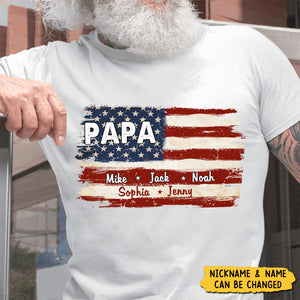 Proud To Be American - Personalized Unisex T-shirt, Gift For Grandma, Mom, Dad, Grandpa