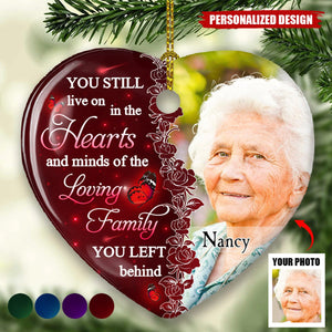 2024 New Release Hearts And Minds-Personalized Heart Ceramic Christmas Ornament