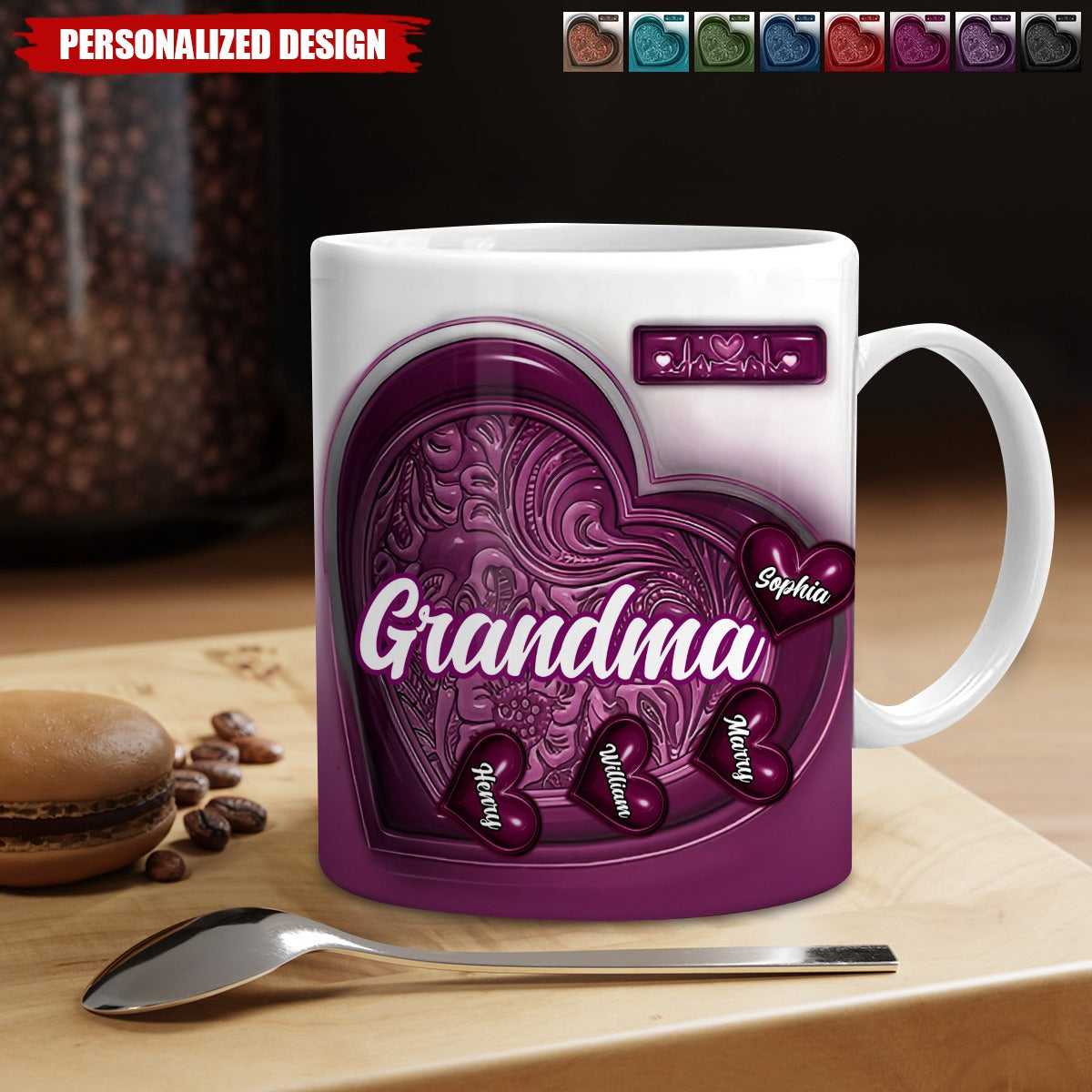 Grandma Little Sweethearts-Personalized Mug