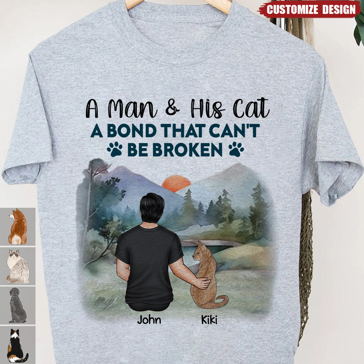 A Bond That Can't Be Broken - Gift For Cat, Dog Lovers - Personalized Shirt