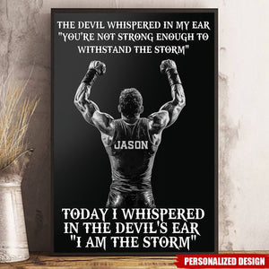 I Am The Storm-Personalized Poster-Poster Gift For Wrestling Lovers