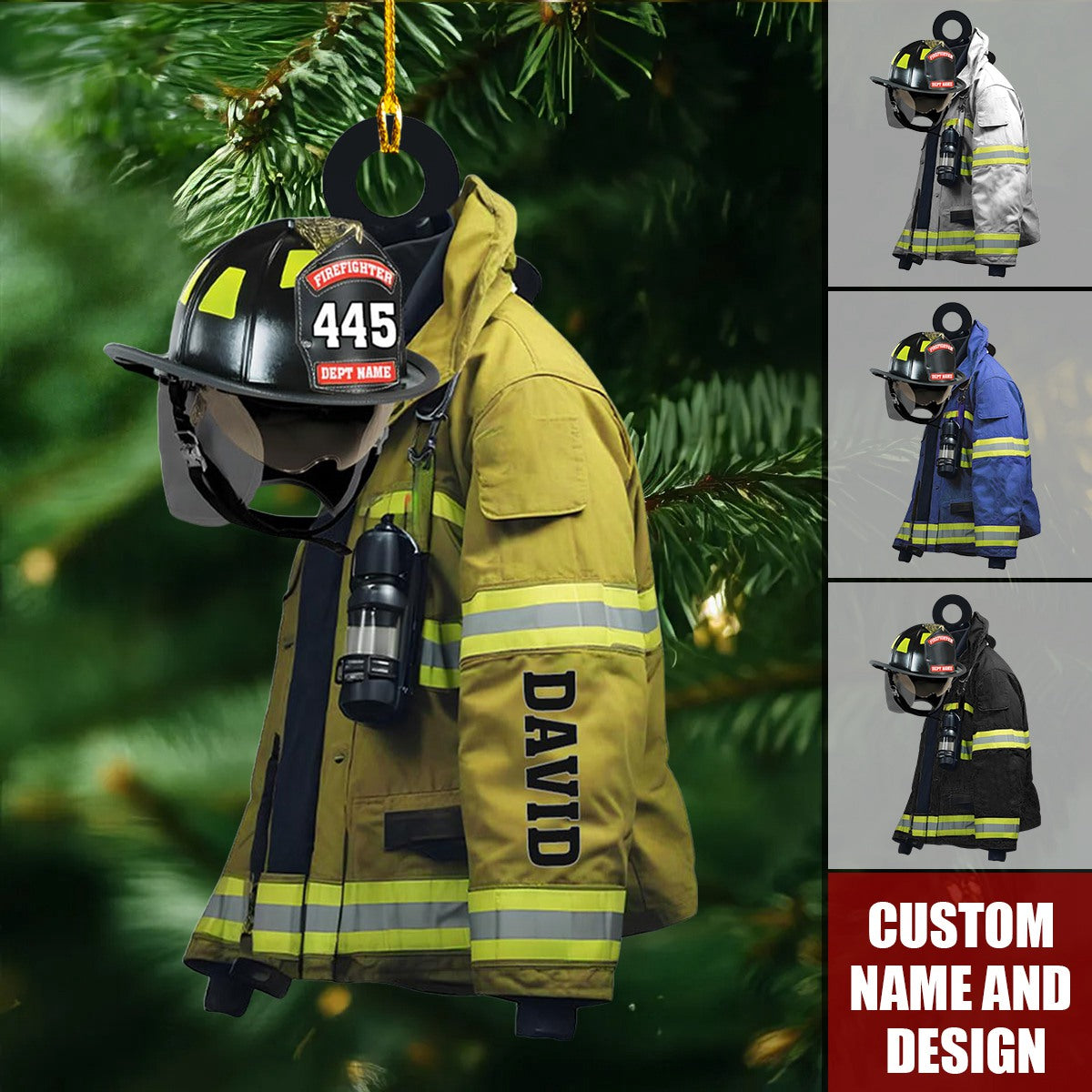 2024 New Release Personalized Firefighter Christmas Ornaments -Gifts For Firefighter