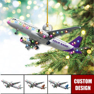 Personalized Airplane Ornament, Gifts For Pilot - 2024 New Release