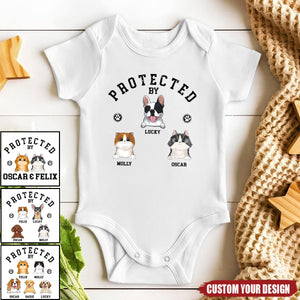 Protected By Pets - Personalized Custom Baby Onesie