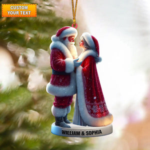 Personalized Santa and Mrs. Claus Christmas Ornament, Gift For couple - 2024 New Release