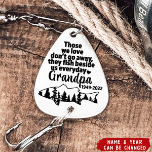 Thoes We Love Don't Go Away - Personalized Remembrance Fishing Lure Keychain