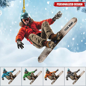 2024 New Release Personalized Skiing Acrylic Ornament