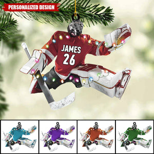 Personalized Hockey Player Ornament-Gifts For Hockey Lovers-2024 New Release