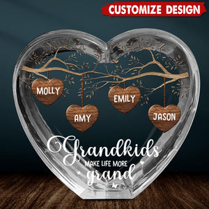 Personalized Family 3D Crystal Heart Shaped-Gift For Mother's Day