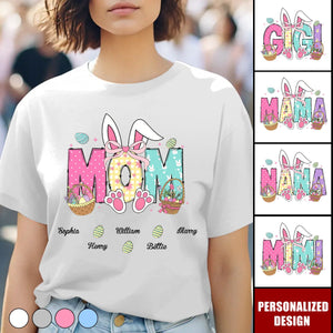 Personalized Easter Bunny T-Shirt-Gift For Grandma