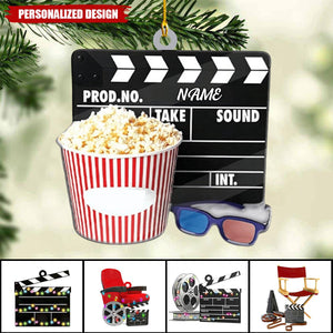 Personalized Film Clapboard Ornament-Gifts For Director,actor,Movie Lovers-2024 New Release