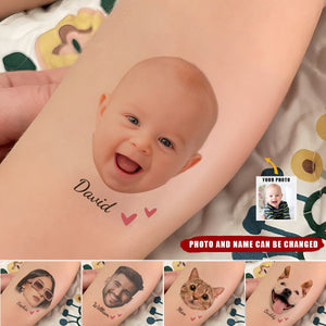 Custom Face Tattoos, Temporary Tattoo Sheet