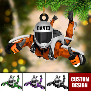 Personalized Skydiving Christmas Ornament, Gift For Skydiving Lovers - 2024 New Release