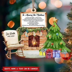 2024 New Release - Christmas In Heaven - Personalized Memorial Wooden Ornament