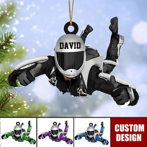 Personalized Skydiving Christmas Ornament, Gift For Skydiving Lovers - 2024 New Release