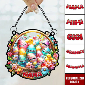 Personalized Easter Egg Suncatcher Ornament-Gifts For Grandma