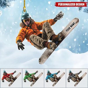 2024 New Release Personalized Skiing Acrylic Ornament