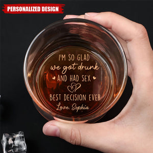 You're The Only One I Want To Annoy For The Rest Of My Life-Personalized Whiskey Glass-Gift For Couple,Anniversary