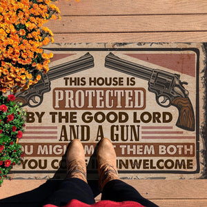 This House Is Protected by the Good Lord and a Gun Doormat