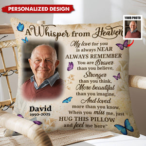 A Whisper From Heaven-Personalized Pillow