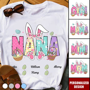 Personalized Easter Bunny T-Shirt-Gift For Grandma