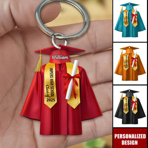 Personalized Graduation Keychain Class of 2025