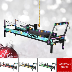 Personalized Pilates Equipment Acrylic Christmas Ornament - Gift For Pilates Lovers - 2024 New Release