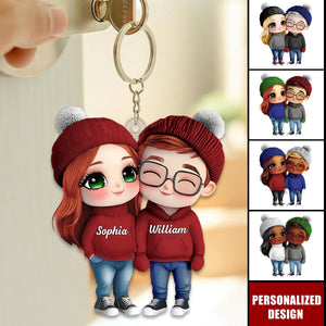 It's You And Me-Personalized Couple Keychain