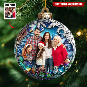 Custom Photo Christmas Good Cheer Is Found With Pet,Family - Personalized Christmas Acrylic Ornament - 2024 New Release