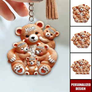 Mama Bear-Personalized Mother Keychain