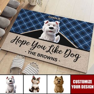 Hope You Like Dogs - Pets Personalized Home Decor Decorative Mat - House Warming Gift For Pet Owners, Pet Lovers