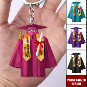 Personalized Graduation Keychain Class of 2025