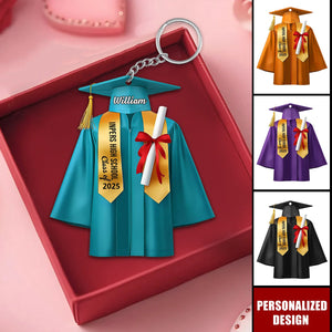 Personalized Graduation Keychain Class of 2025