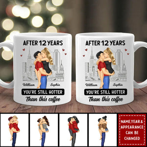 Couple After Years Hotter Than This Coffee  - Personalized Mug