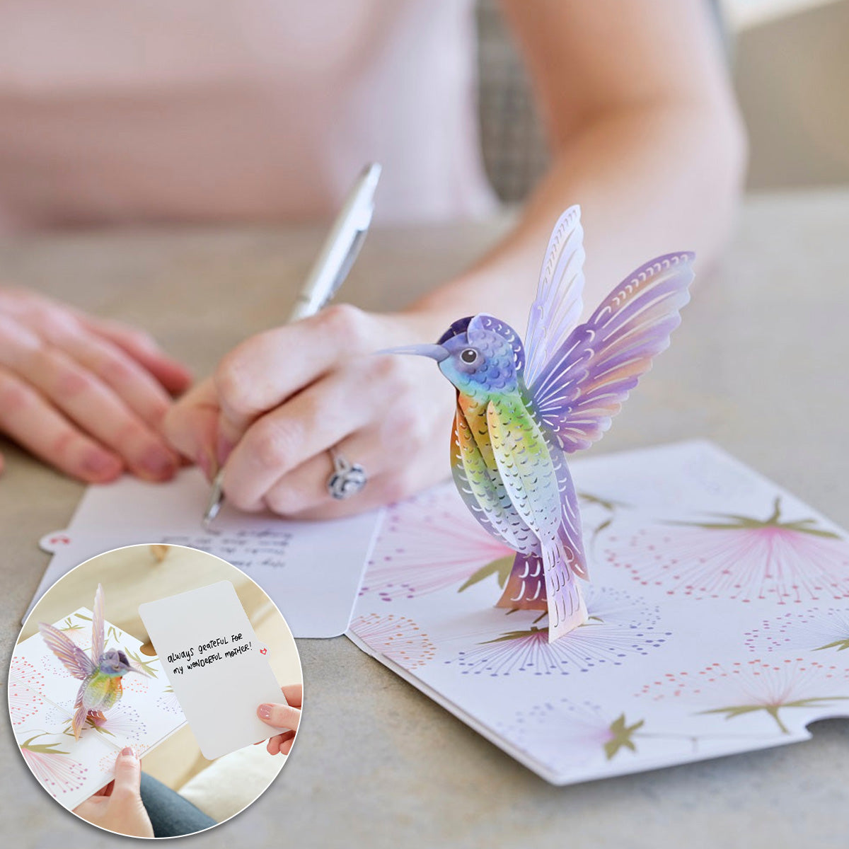 Mother's Day Hummingbird Pop-Up Card